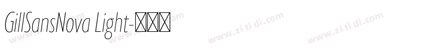 GillSansNova Light字体转换